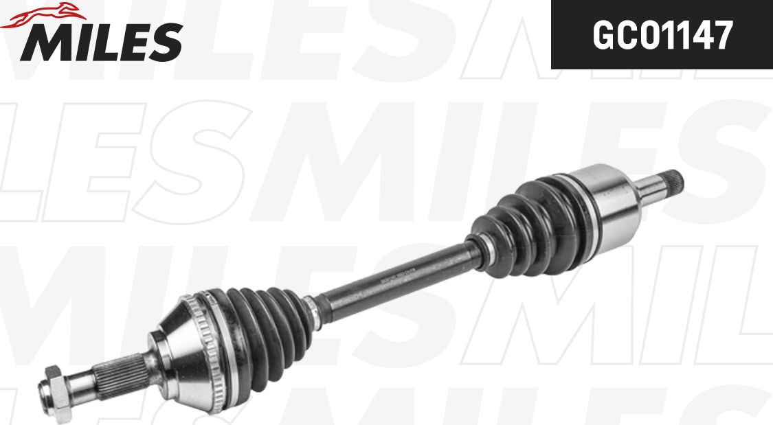 Полуось (привод в сборе, приводной вал) Miles. Артикул GC01147