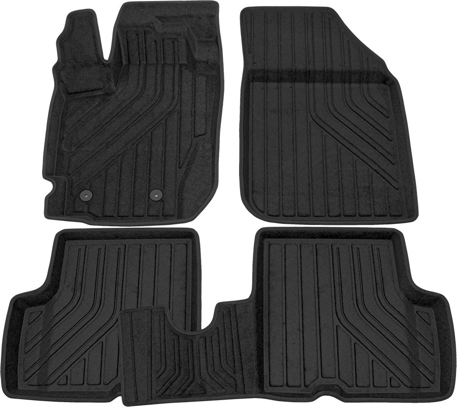 Коврики Rezkon 3D Evaplast Ser.S для салона Renault Duster 4WD I рестайлинг 2015-2020 . Артикул 4529050350