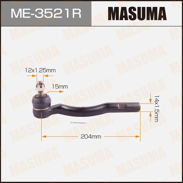 Наконечник рулевой тяги Masuma. Артикул ME-3521R