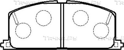 Тормозные колодки HSB передние для Toyota Starlet V (P90) 1996-1999. Артикул HP5020