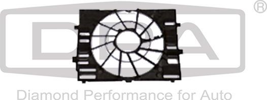 Вентилятор радиатора двигателя DPA для Volkswagen Touareg II 2011-2018. Артикул 11211897502