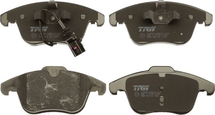 Тормозные колодки TRW COTEC передние для Audi Q3 I (8U) 2011-2018. Артикул GDB1762