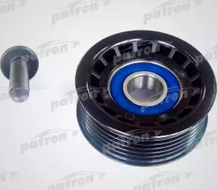Направляющий (ведущий) ролик приводного поликлинового ремня Patron левый верхний для Ford Transit VI 2000-2006. Артикул PT34031