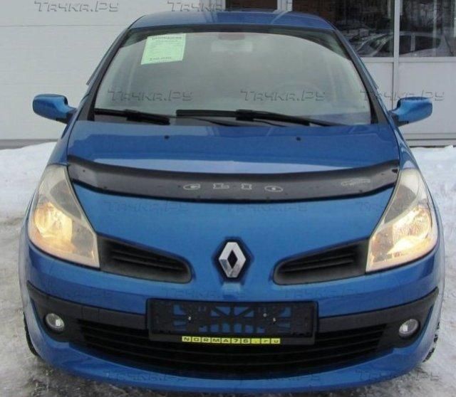 Дефлектор VT52 для капота Renault Clio III 2005-2012. Артикул RL21VT