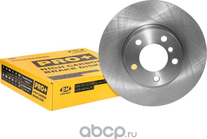 Диск тормозной высокоуглеродистый вентилируемый передний (BM). Артикул WIP0009