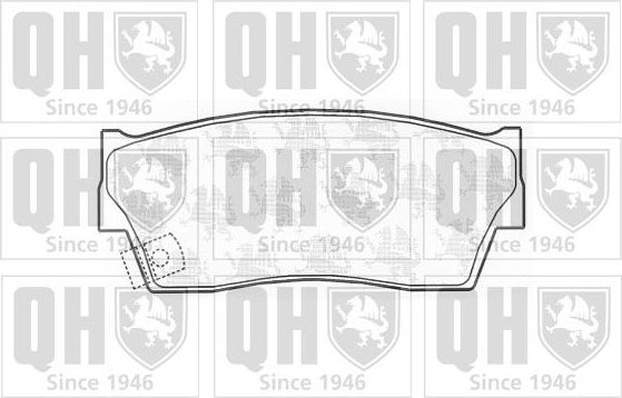 Тормозные колодки Quinton Hazell для Suzuki X-90 1995-1997. Артикул BP586