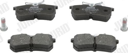 Тормозные колодки Jurid задние для Ford Fiesta V 2005-2008. Артикул 571998J