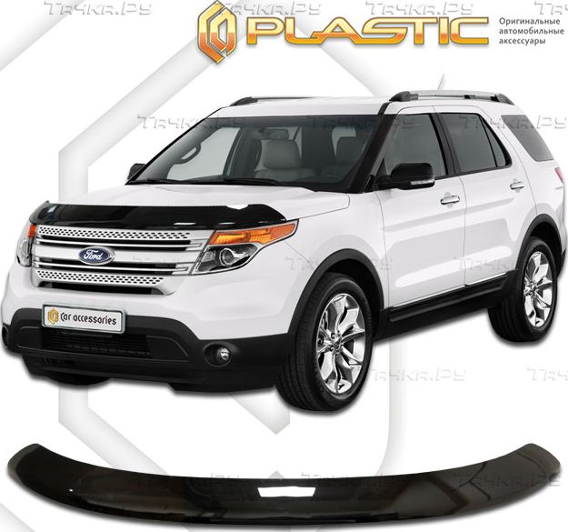 Дефлектор СА Пластик для капота (Classic черный) Ford Explorer 2011-2015. Артикул 2010010107659