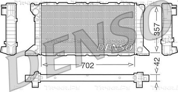 Радиатор охлаждения двигателя Denso (алюминий). Артикул DRM10099