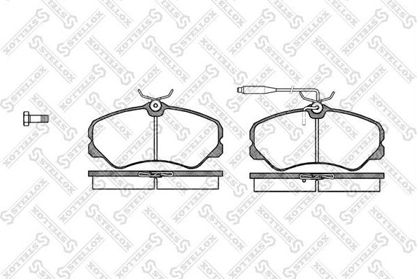 Тормозные колодки Stellox передние для Citroen C25 1981-1994. Артикул 272 002-SX