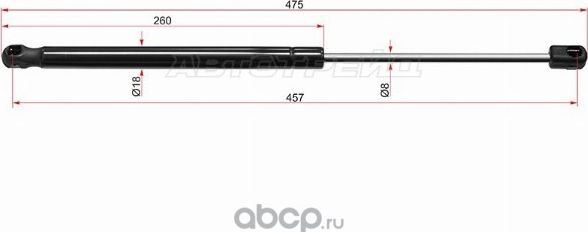 Амортизатор крышки багажника KIA SOUL 09-15 (SAT). Артикул ST817802K000
