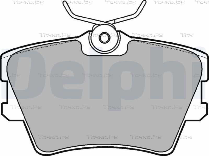 Тормозные колодки Delphi (Semi-Metallic). Артикул LP1019