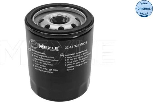 Масляный фильтр Meyle Original. Артикул 32-14 322 0004