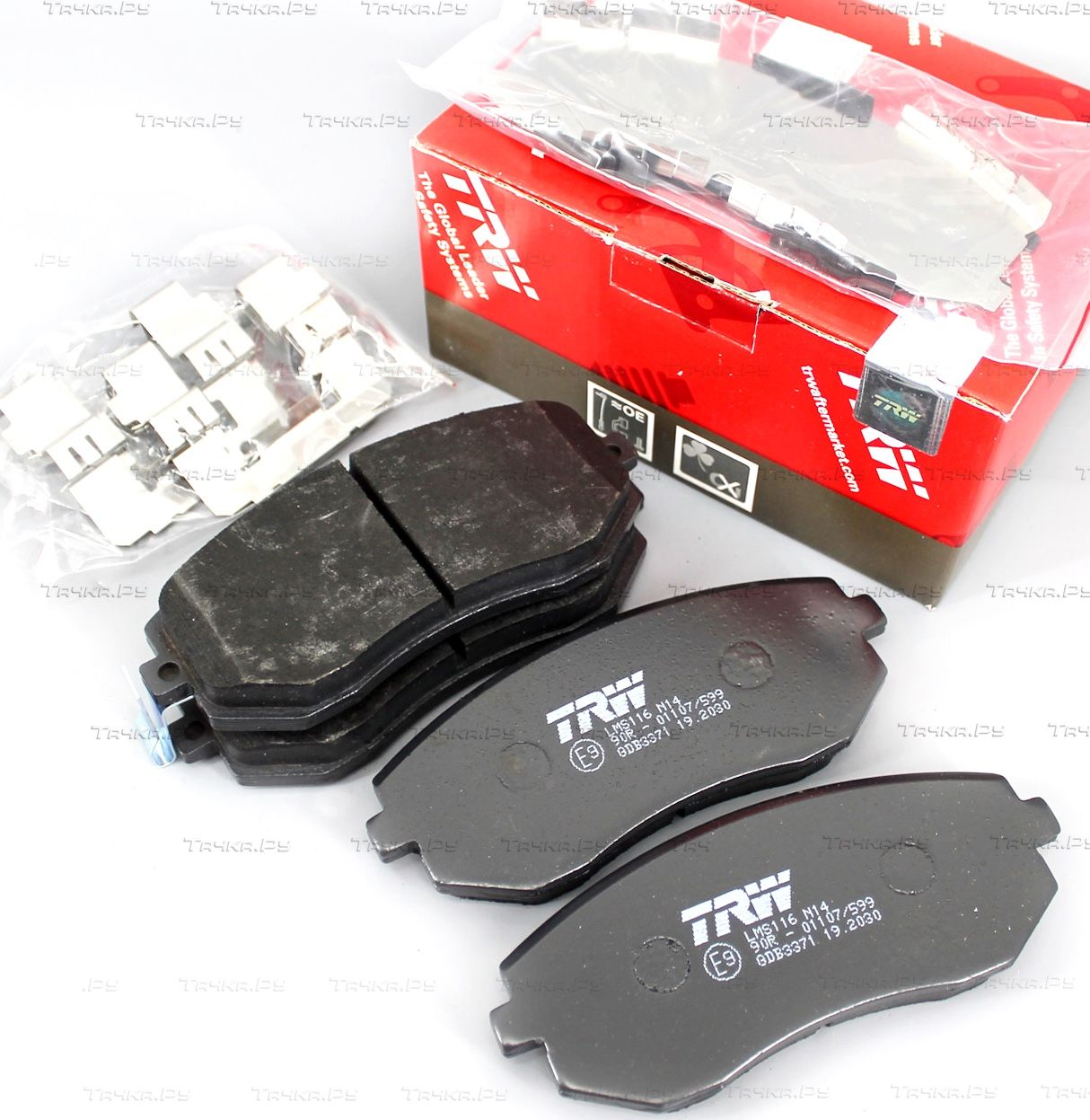 Тормозные колодки TRW COTEC передние для Subaru Legacy V 2009-2014. Артикул GDB3371