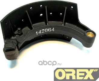 Колодка тормозная (чугун) 220mm с роликом MAN M/F2000, TGA/TGS/TGX, MB SK/MK/NG (Orex). Артикул OR142064