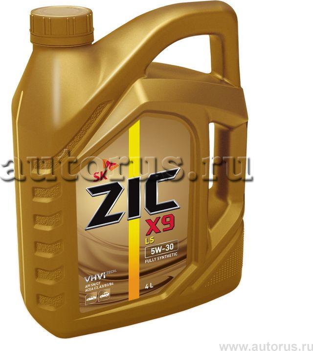 Масло моторное синтетическое ZIC X9 LS 5W30 4L 162905. Артикул 162905