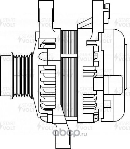 Генератор StartVOLT для Toyota Corolla E170, E180 2013-2018. Артикул LG 1942