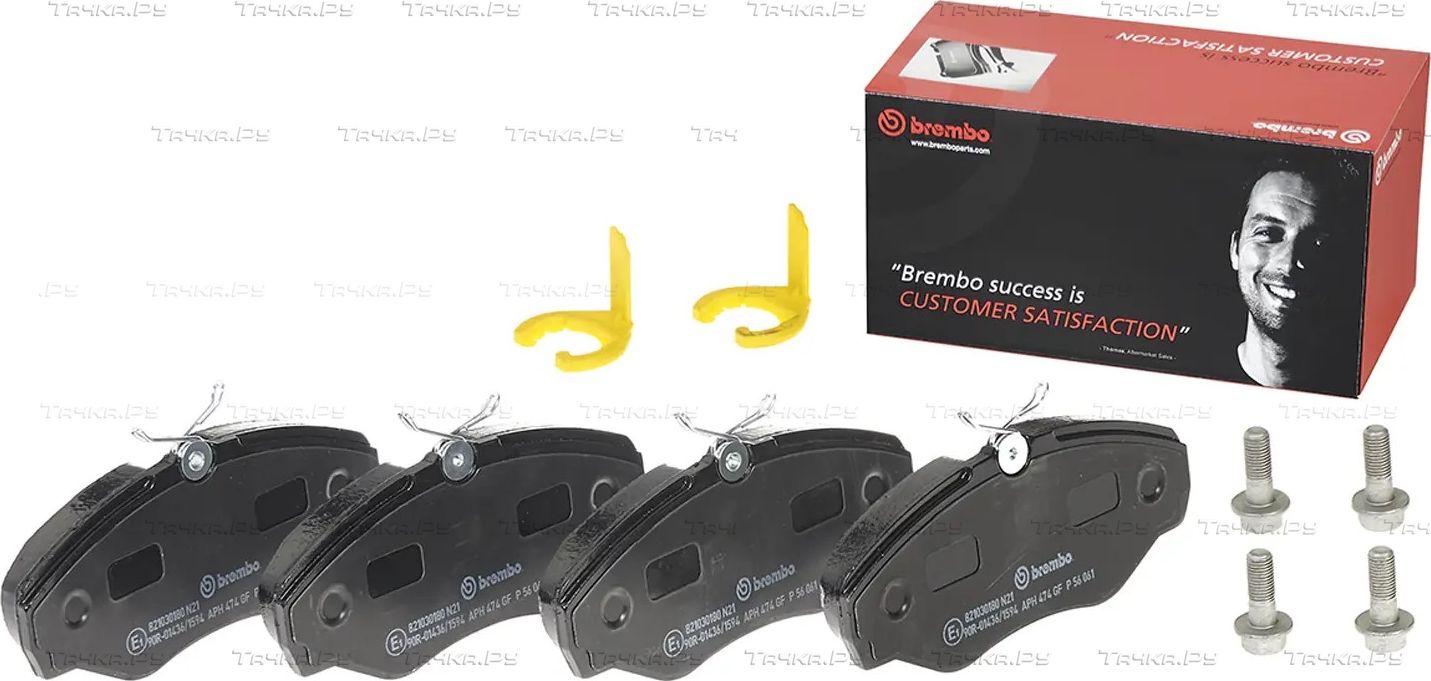 Тормозные колодки Brembo передние для Opel Vivaro A 2001-2014. Артикул P 56 061