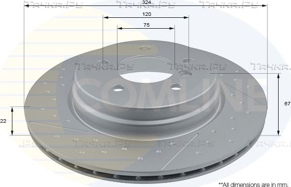 Тормозной диск Comline Comline. Артикул ADC2819V