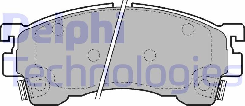 Тормозные колодки Delphi (Low-Metallic). Артикул LP801