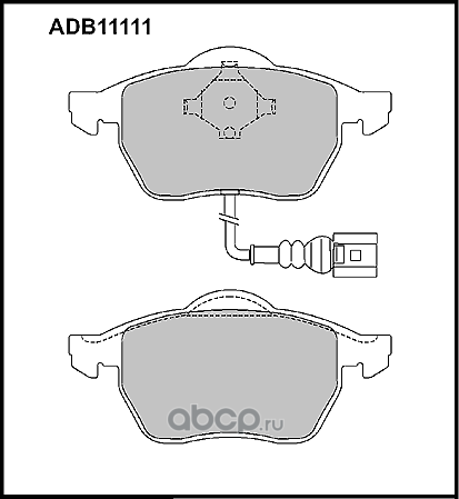 Колодки тормозные (Allied Nippon). Артикул ADB11111