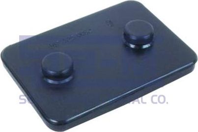 SEM7713_ПРОКЛАДКА РЕССОРЫ !ПЛАСТИНА 55X80X7.5/13 С 2 ВЫСТУПАМИ D=15 /MB 507-814 Sem Lastik. Артикул 7713