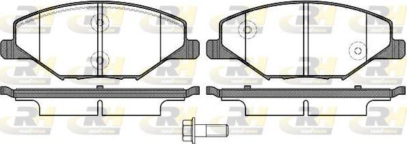 Тормозные колодки RoadHouse передние для Audi A1 I (8X) 2010-2018. Артикул 21553.00
