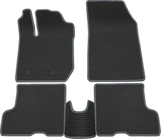 Коврики Rezkon EVA Соты для салона Lada Xray Оptima 2015-2026 Серый кант. Артикул 9139055102