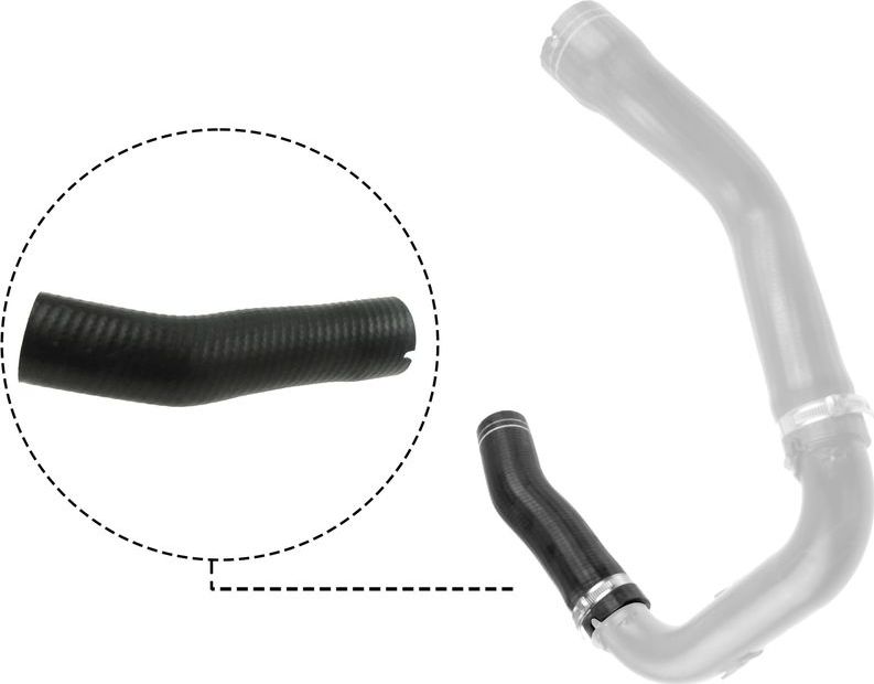 Патрубок интеркулера Gates (ПЭ (полиэтилен)). Артикул 09-0484