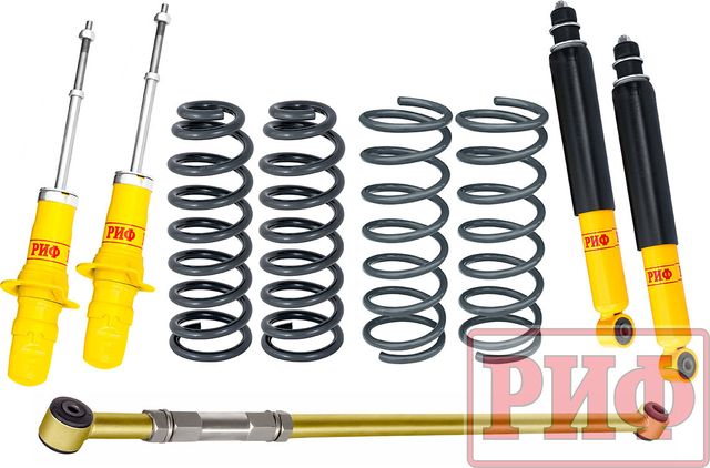 Лифт-комплект РИФ для SsangYong Rexton III 2012-2017, лифт 30 мм, нагрузка - 75 кг. Артикул RIF-REX2-W