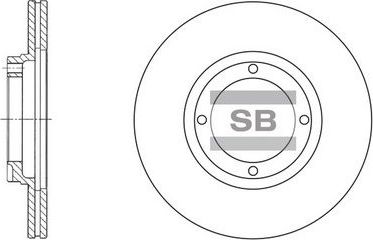 Тормозной диск Sangsin Hi-Q. Артикул SD1001