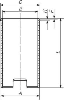 Гильза цилиндра Mahle. Артикул 029 WV 13 00