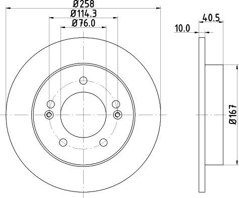 Тормозной диск Mintex. Артикул MDC2239
