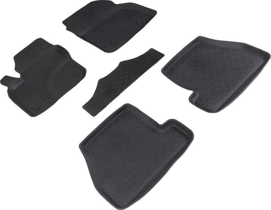 Коврики резиновые Seintex с высоким бортиком для салона Ford Focus III рестайлинг 2015-2026. Артикул 87143