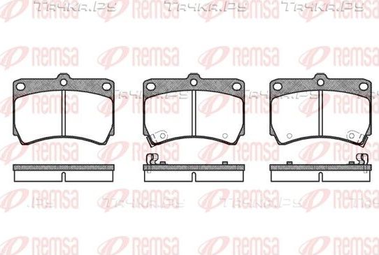 Тормозные колодки Remsa передние для Mazda Demio I (DW) 1998-2000. Артикул 0212.12