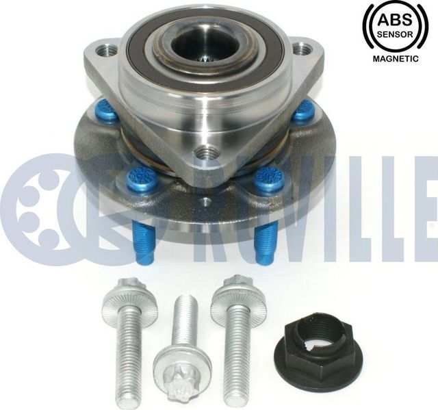 Ступица колеса с интегрированным подшипником (в сборе) Ruville передняя для Opel Astra J 2009-2017. Артикул 221597