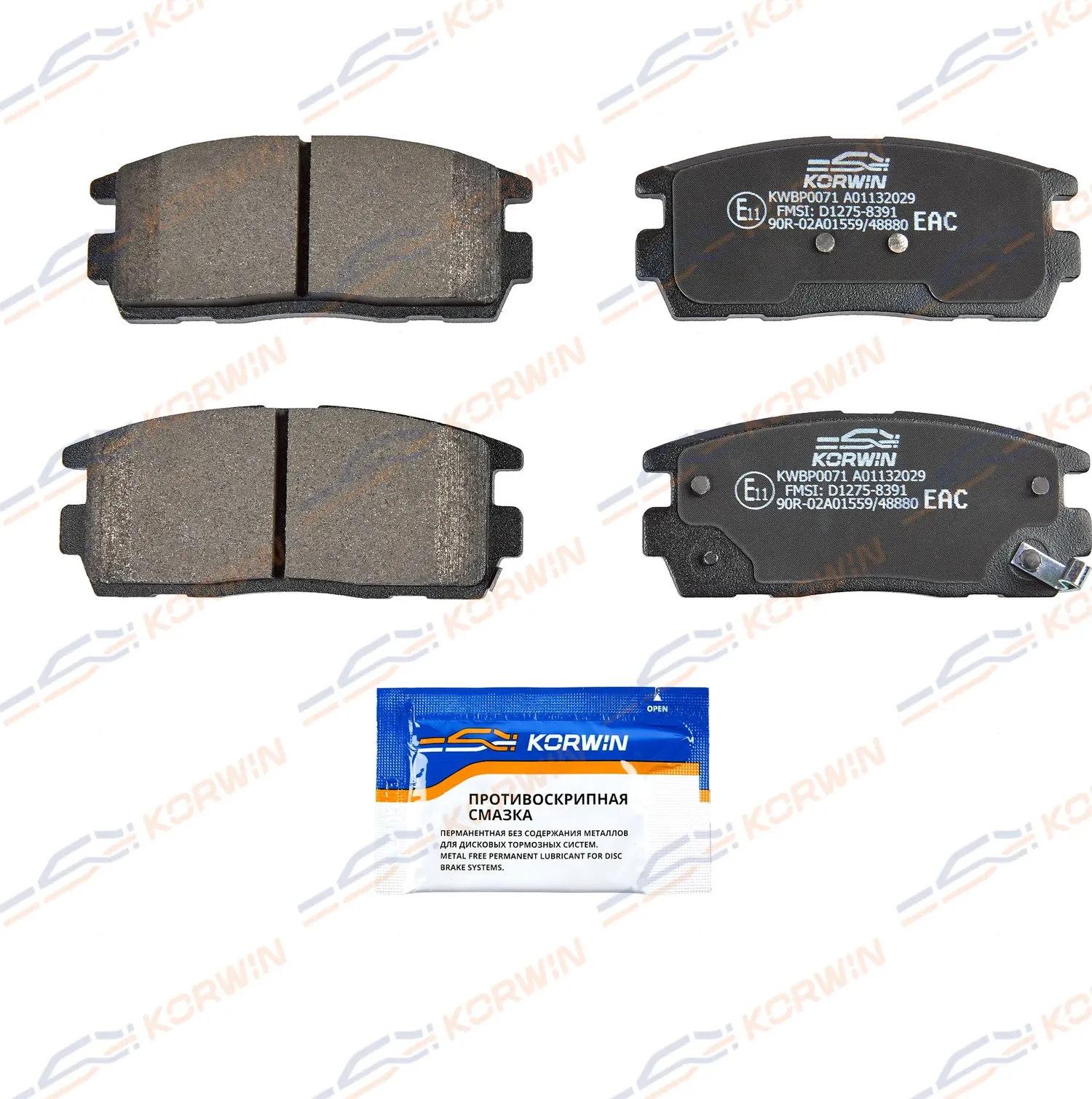 Колодки тормозные зад. Chevrolet Captiva (C100/C140) 06-/Opel Antara (L07) 06-15 (Korwin). Артикул KWBP0071