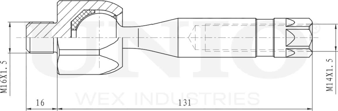 Тяга рулевая (Unio). Артикул SSP-30021