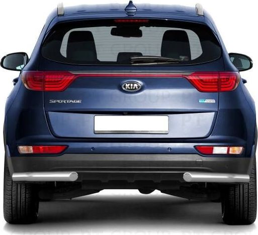 Защита PT Group заднего бампера угловая d63 (НПС) для Kia Sportage IV 2016-2018. Артикул 06040303