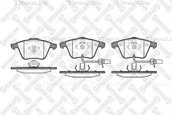 Тормозные колодки Stellox передние для Audi A6 III (C6) 2004-2011. Артикул 975 012-SX