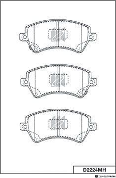 Тормозные колодки MK Kashiyama. Артикул D2224MH
