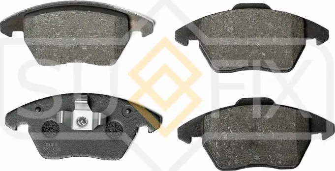 Колодки дисковые тормозные передние правые/левые AUDI A1 (8X1, 8XK) 2010-2018 (Sufix). Артикул SX1096