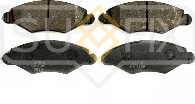 Колодки тормозные дисковые | перед прав/лев | (Sufix). Артикул SX-1399
