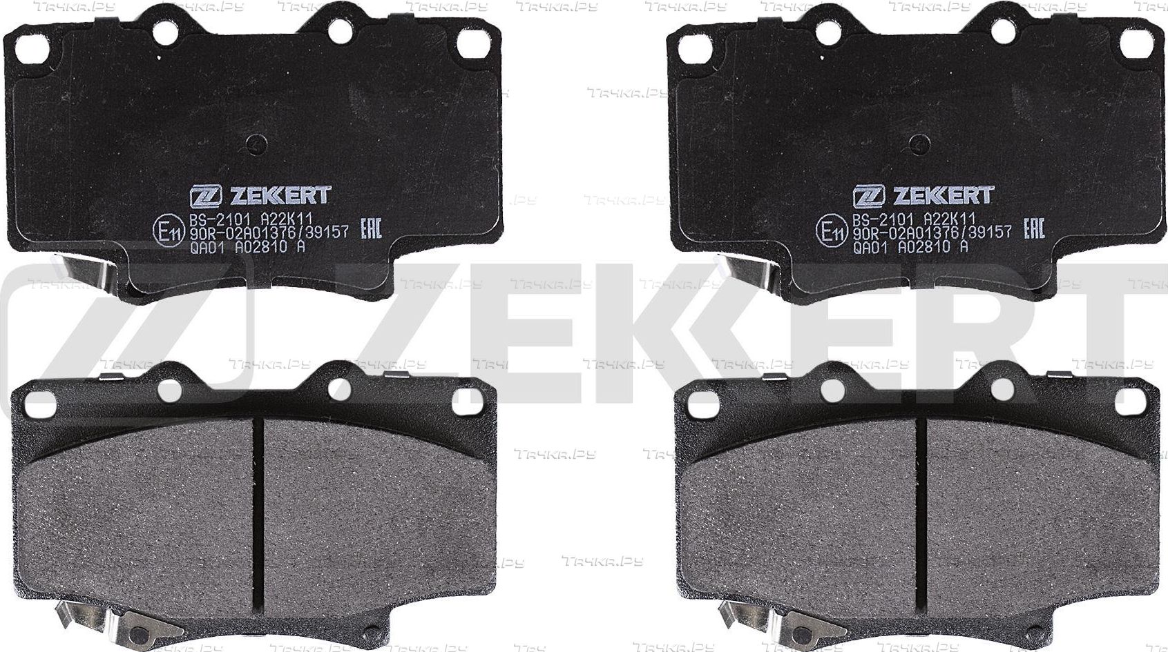 Тормозные колодки Zekkert передние для Toyota 4Runner II 1990-1995. Артикул BS-2101