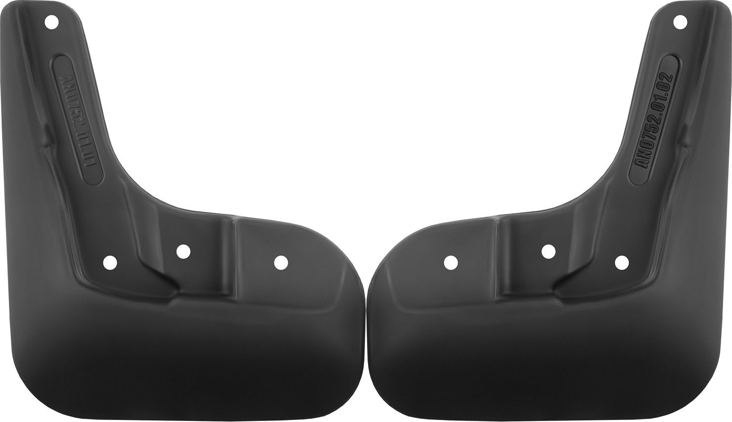 Брызговики Frosch (в пакете) передняя пара для Haval H7 2024-2026. Артикул NLF.AN0752.F3