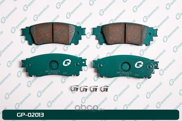 Колодки тормозные дисковые (G-Brake). Артикул GP02013
