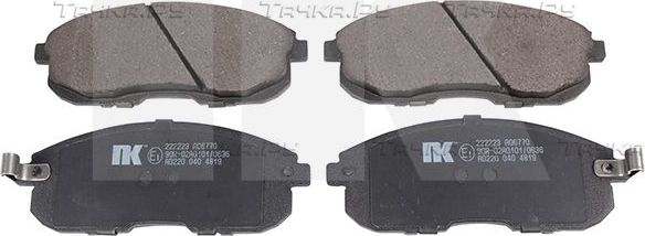 Тормозные колодки NK передние для Nissan Maxima A32 1995-2000. Артикул 222223