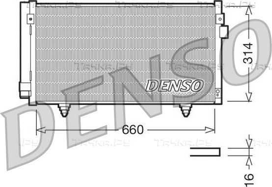 Радиатор кондиционера (конденсатор) Denso. Артикул DCN36003