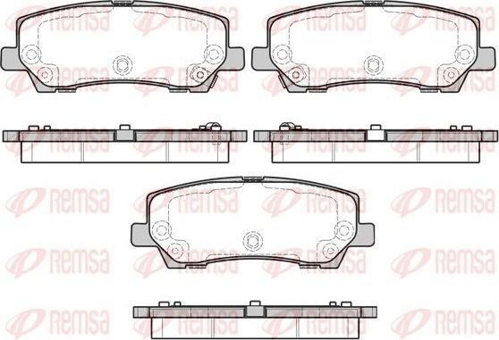 Тормозные колодки Remsa задние для Ford Mustang VI 2015-2026. Артикул 1621.15