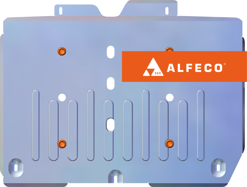 Защита алюминиевая Alfeco (4 мм) для топливного бака Honda Shuttle II 2015-2022. Артикул ALF.09.59 AL4